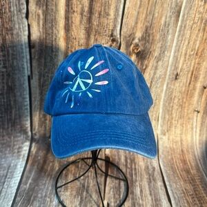NEW Blue Ponytail Hat with Custom Vinyl Item #PHK5964
